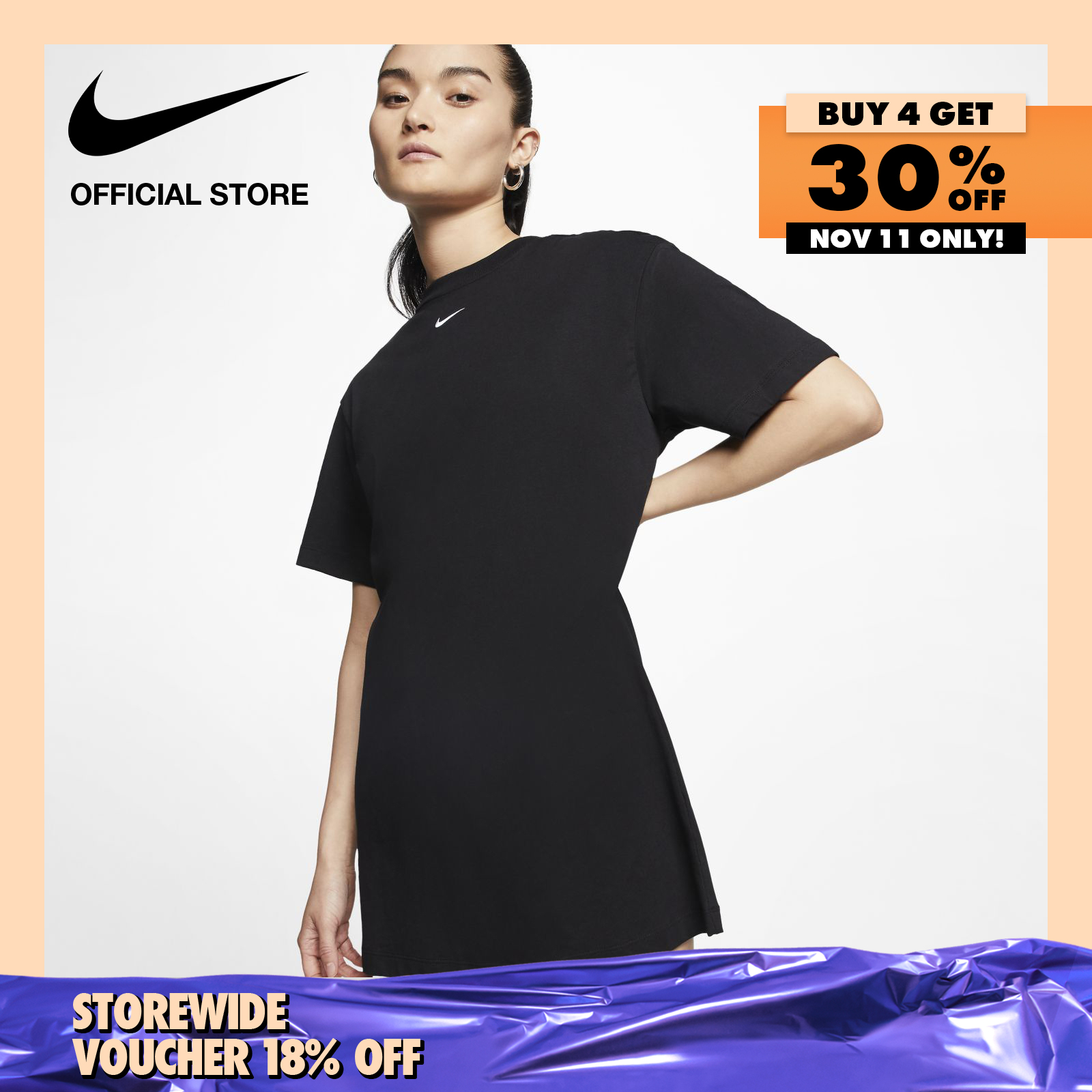 Nike Women's Sportswear Essential Dress - Black