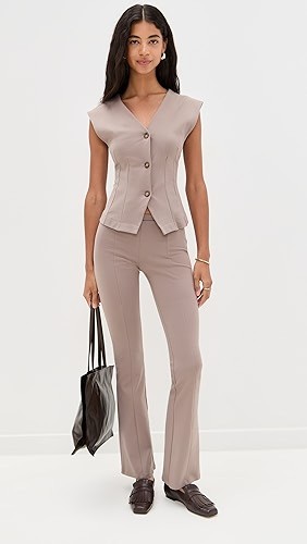 Belen Nappa Leather Moka Flats