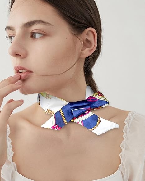 6-Pack Women's Scarf Bags - Narrow Scarves, Hair Scarves - Fashion Gifts